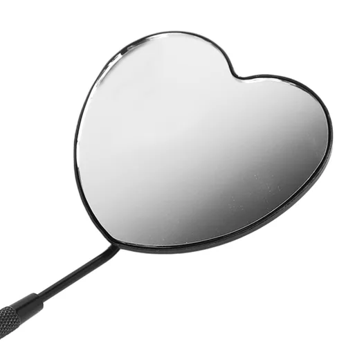 Miniatura 8 de Pssopp Espejo de extensión de pestañas, espejos de maquillaje de pestañas, espejo de pestañas en forma de corazón, espejo de pestañas profesional