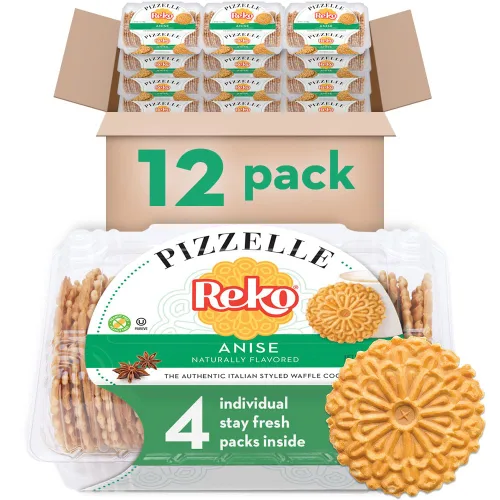 Miniatura 13 de Reko Pizzelle Galleta auténtica estilo italiano, arce, 7 onzas (paquete de 1)