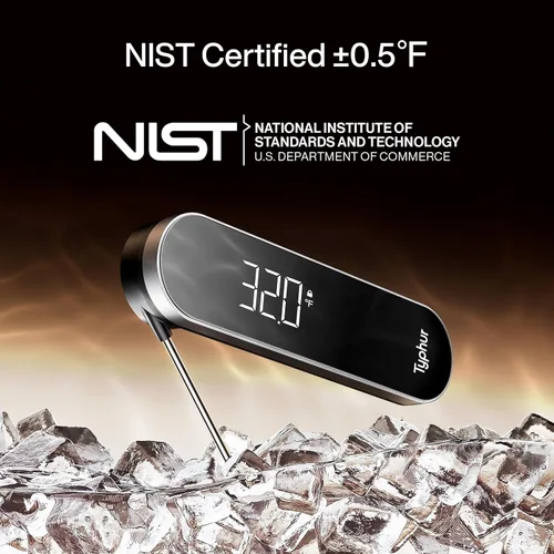 Miniatura 8 de Typhur InstaProbe Core - Termómetro digital para carne de lectura instantánea de 0.5 segundos, con pantalla legible a la luz del sol para cocinar