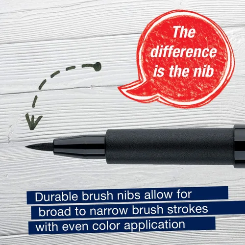 Miniatura 3 de Faber-Castell Black Modern Lettering Pitt Artist - Juego de 4 bolígrafos