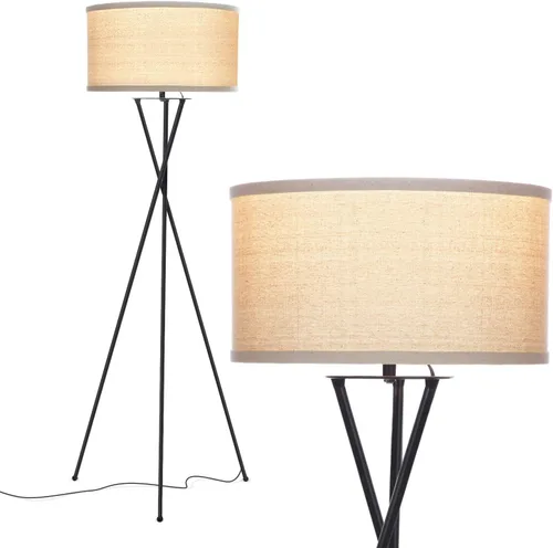 Brightech Jaxon lámpara de pie trípode estilo mitad de siglo con innovación contemporánea - Incluye Brightech's LightPro foco LED de 9.5 Watt,