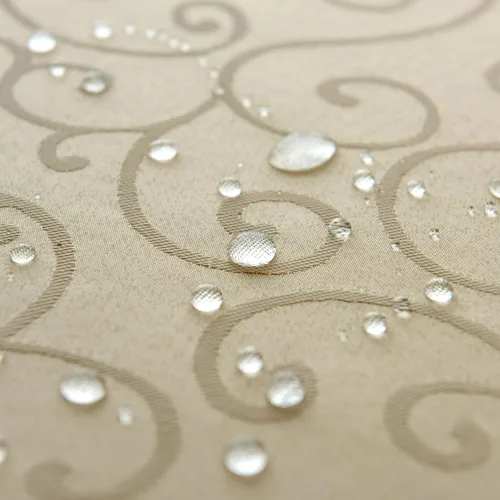 Miniatura 5 de Marina Decoration Mantel jacquard impermeable grueso elegante con ramas de damasco sólido de alta calidad, decorativo para el hogar, cocina, Crema