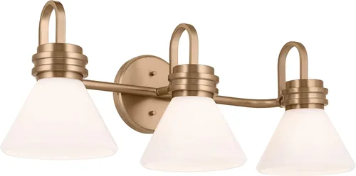 Miniatura 19 de Kichler Farum 55153CH - Aplique de pared de 1 luz de 7.25 pulgadas con cristal ópalo en cromo, para chimenea, cocina, dormitorio, pasillo o tocador