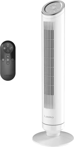 Miniatura 14 de Lasko Ventilador de torre Ascend con control remoto, ventiladores de piso de 36 pulgadas para dormitorio del hogar, flujo de aire de 29 pies/s