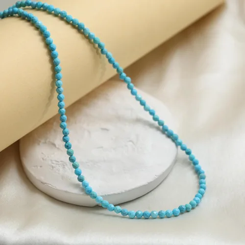 Miniatura 46 de Gempires - Collar de cuentas de piedras naturales hechas a mano, joyería de cristal hipoalergénica de 20 pulgadas, chapado en oro, joyería de moda