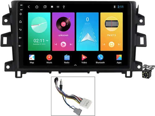Android 11 Radio de coche reproductor multimedia para Nissan Navara Frontier NP300 2014-2017 navegación GPS coche estéreo 9 "pantalla con Carplay