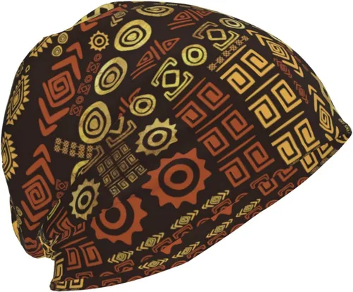 Miniatura 28 de Gorro africano holgado para adultos, tejido elástico, de calavera, gorro de invierno para exteriores para mujeres y hombres