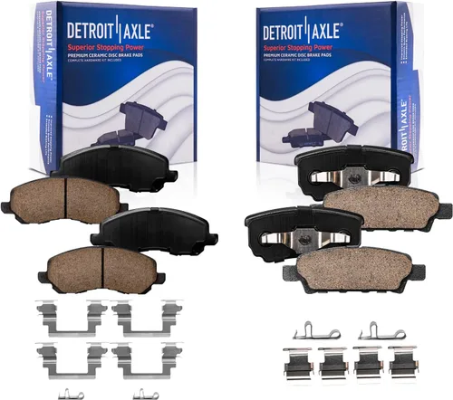 Miniatura 144 de Detroit Axle - Pastillas de Freno Delantero para Mercedes- Benz C230 C250 C300 SLK250, Pastillas de Freno Cerámica w/Reemplazo de Hardware