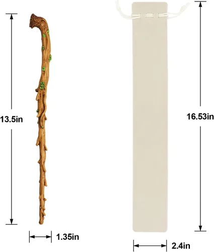 Miniatura 5 de Varita mágica de bruja de mago de hechicero para varitas de juguete mágicas coleccionables (sucursal)