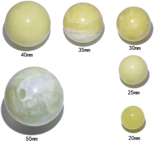 Miniatura 3 de AD Beads Bola redonda de armonía con piedras preciosas naturales, esfera curativa de cristal, masaje, roca de 20 ~ 1.969 in