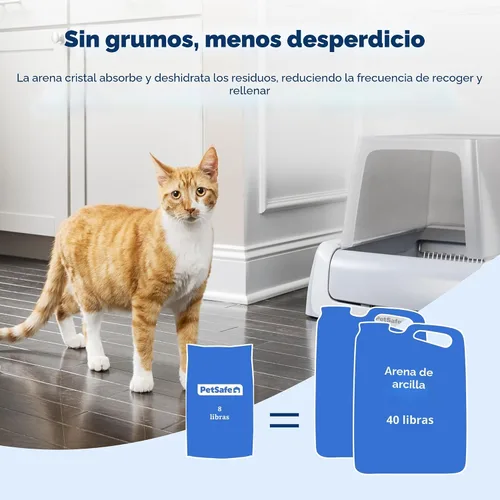 Miniatura 6 de PetSafe ScoopFree Arena de Cristal Premium para Gatos - Cristales Universales de Sílice Ultra-Absorbentes para Caja de Arena - Control de Olores No