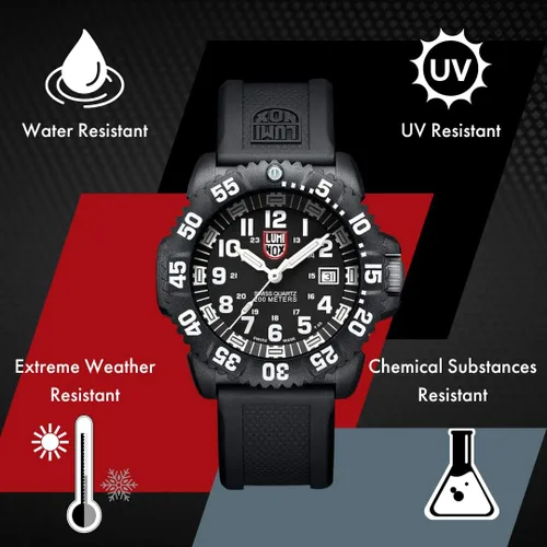 Miniatura 8 de Luminox - Correa de reloj genuina - Correa de repuesto de 0.748 in, 0.787 in, 0.866 in, 0.906 in, 0.945 in - Correas de reloj para hombres - Correas
