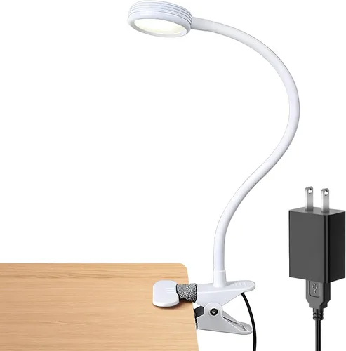 Miniatura 10 de LEPOWER Luz con clip, luz de lectura, luces de libro, lámpara de escritorio cambiable de color, luces nocturnas con clip para escritorio, cabecera