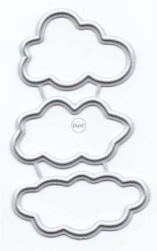 DzIxY Nubes irregulares Troqueles de corte de metal para kit de fabricación de tarjetas, troqueles de papel en relieve, plantillas para máquina de
