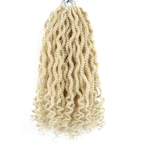 Miniatura 40 de Cabello rubio de ganchillo para mujeres negras, trenzas senegalesas onduladas de ganchillo de 12 pulgadas, trenzas kinky de ganchillo cortas 27613