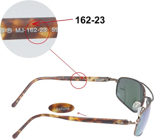 Miniatura 4 de Walleva - Lentes de repuesto polarizadas de titanio + negro para gafas de sol Maui Jim Kahuna