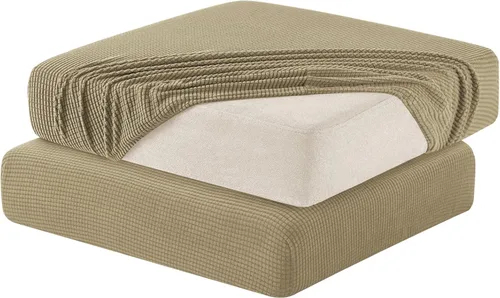 Miniatura 25 de Hokway Funda elástica protectora deslizante para cojines/sofá Gris claro