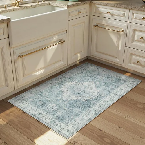 Miniatura 6 de LIVEBOX Alfombra Lavable 2x3 Tapetes de Cocina para Piso de Entrada, Tapete Antideslizante para Puerta Principal para Baño Pasillo, Alfombra Pequeña