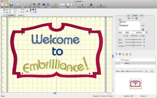 Miniatura 3 de Embrilliance Essentials, software para máquina de bordado