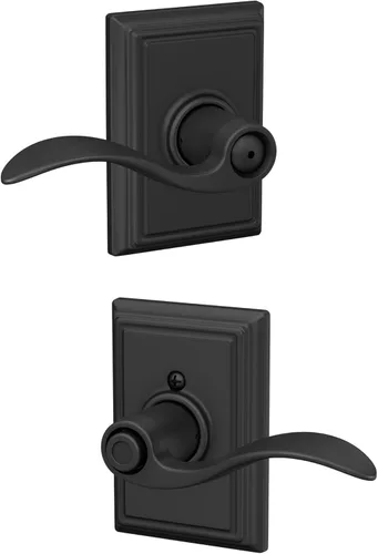 Miniatura 23 de SCHLAGE - Manija de puerta Accent con cerradura de paso libre para pasillo y armario en bronce antiguo - F10 ACC 716 Bronce Envejecido