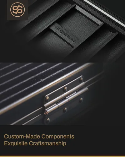 Miniatura 3 de SLOWPLAY Estuche para fichas de póquer para Texas Hold'em, 300 piezas de fichas de póquer de 1.693 in Estuche de transporte de alta gama que