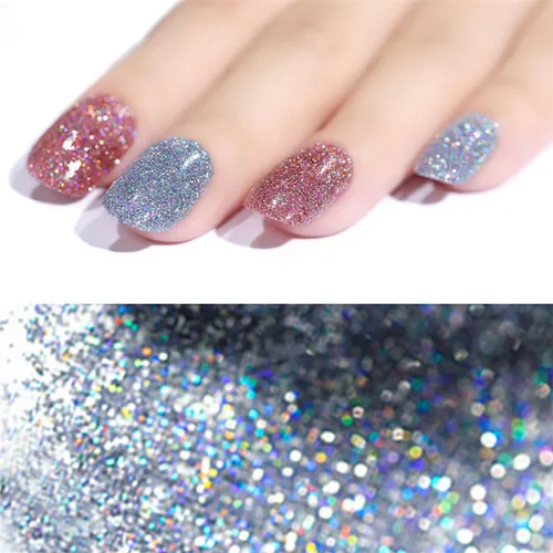 Miniatura 4 de Polvo holográfico para uñas de 12 colores, polvo holográfico para uñas, pigmento de uñas, colores en polvo, polvo de purpurina para uñas, polvo
