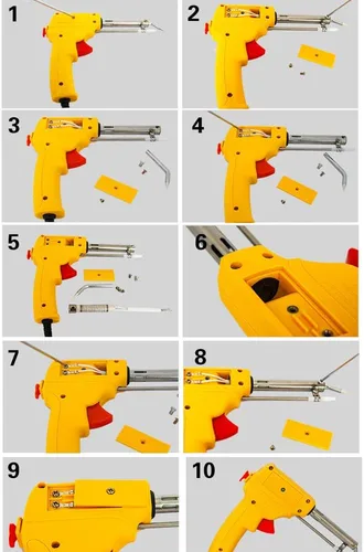 Miniatura 5 de Pistola de soldadura automática de mano, kit de soldadura eléctrica de mano, herramienta de soldadura 110 V, 220 V, 60 W, para placa de circuitos