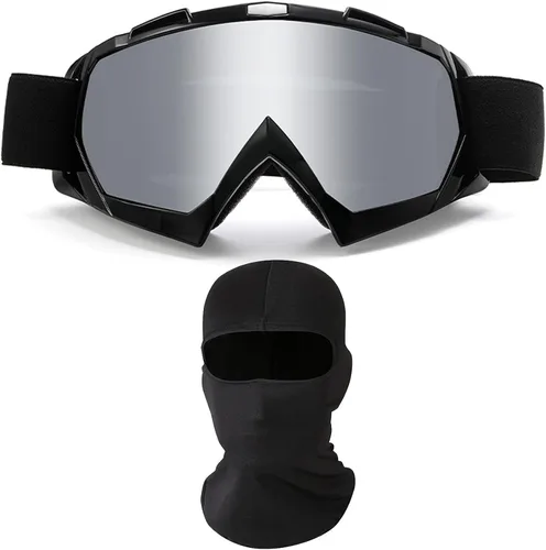Miniatura 22 de Gafas de motocicleta con máscara facial, resistentes al viento, gafas de esquí de carreras de motocross, gafas protectoras de seguridad