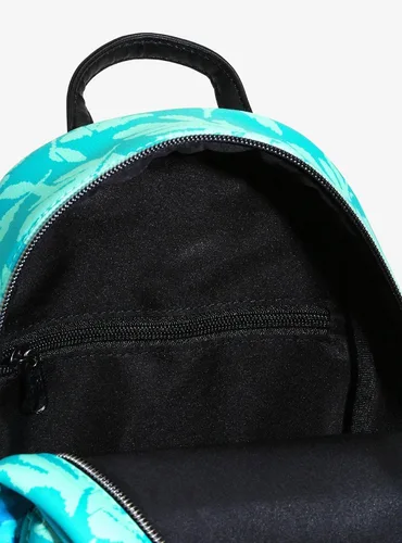 Miniatura 3 de Mini mochila Disney Lilo & Stitch Blue Tropical Leaves, Azul, Tropical