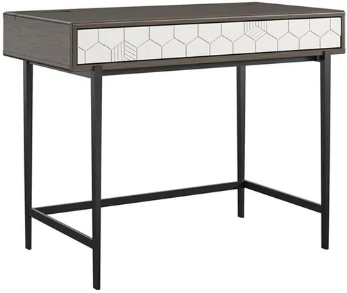 Miniatura 6 de CosmoLiving by Cosmopolitan Olivia - Escritorio para computadora, color gris (grano de madera)