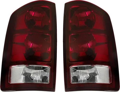 Miniatura 9 de ECOTRIC Par de luces traseras compatibles con Dodge Ram 1500 2002-2006/Ram 2500 3500 2003-2006 Luz de señal de giro de luz trasera de repuesto