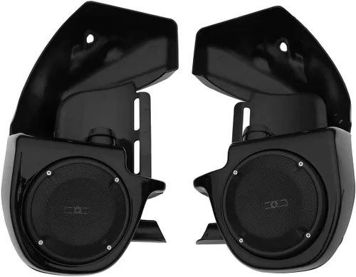 Miniatura 5 de TCT-MOTORPARTS Carenados de pierna ventilada inferior de 6.5 pulgadas, rejillas de altavoz para Harley Davidson Touring Road Street Electra Glide