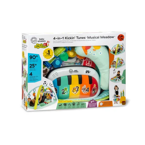 Miniatura 12 de Baby Einstein Exploradores de Granja 4 en 1 Kickin’ Tunes Gimnasio Musical de Música y Lenguaje de Descubrimiento de Prado, Edades 0 Meses y Más