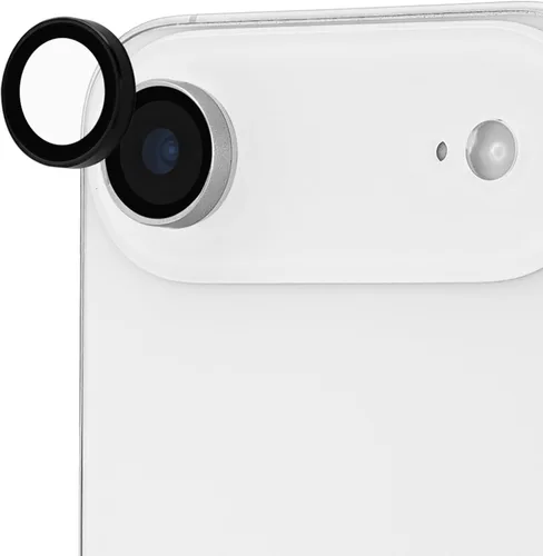 Miniatura 10 de Case-Mate Protector de lente de cámara con anillos negros de aluminio para iPhone 17 Pro Max/iPhone 17 Pro, doble vidrio templado, antiarañazos