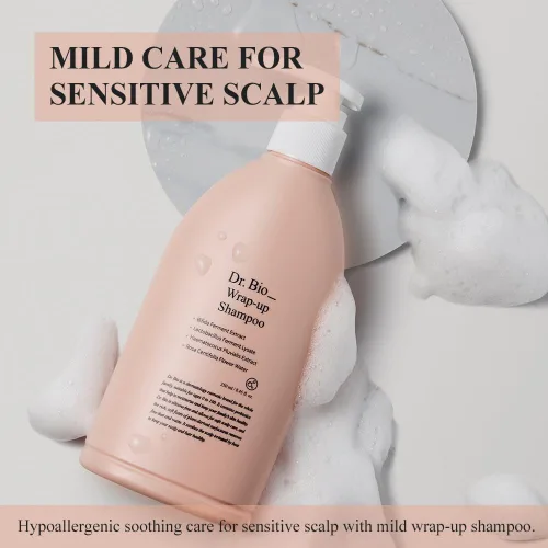 Miniatura 2 de Dr.Bio Champú envolvente, hidratante y calmante con probióticos y cica, cuidado del cabello y el cuero cabelludo para cuero cabelludo sensible
