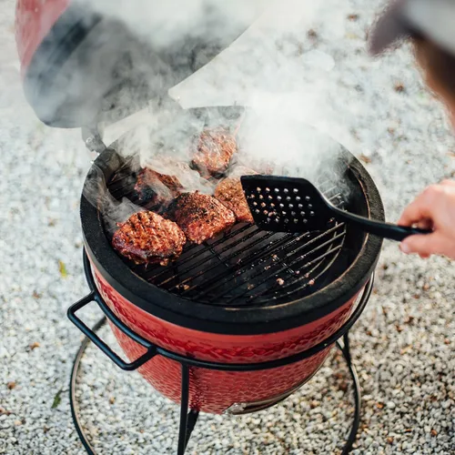 Miniatura 8 de Kamado Joe Joe Jr - Parrilla portátil de carbón de cerámica de 13.5 pulgadas con soporte para parrilla, rejilla de cocción de acero inoxidable
