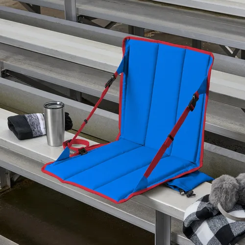 Miniatura 5 de Asiento de estadio calefactado Arden, plegable, ligero con correa de transporte, cojín de espuma para mayor comodidad, ajustable, con soporte