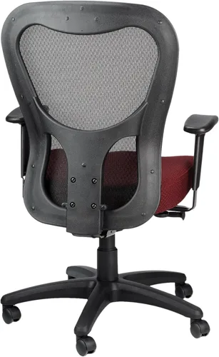 Miniatura 7 de Tempur-Pedic TP9000C Silla giratoria de malla con material Tempur, capa de gel refrescante, reposabrazos ajustables y soporte lumbar, color burdeos