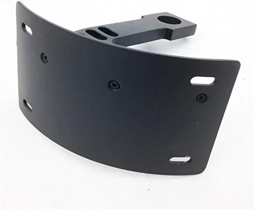 HONGK - Soporte de etiqueta lateral negro compatible con placa de matrícula ZXR6 ZX6R/636 ZX7 ZX9 [B01C0SRVDI]