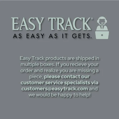 Miniatura 3 de Easy Track RA1204 - Barra organizadora de armario deslizante de metal de 12 pulgadas de fácil acceso con accesorios de instalación incluidos