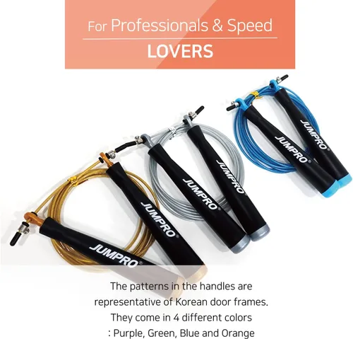 Miniatura 6 de Speed Professional - Cuerda de saltar para hombres y mujeres, cuerda de saltar para entrenamiento de fitness para adultos, ideal para cardio, boxeo