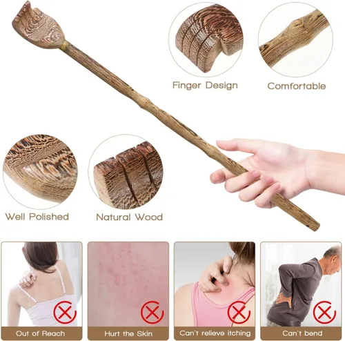 Miniatura 3 de Rascador de espalda de madera, rascador de espalda de madera tradicional para hombres