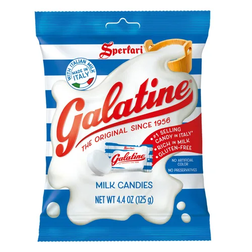 Bolsas de caramelos de leche Sperlari Galatine, tabletas italianas envueltas individualmente (Original, 4.4 onzas (Paquete de 1))