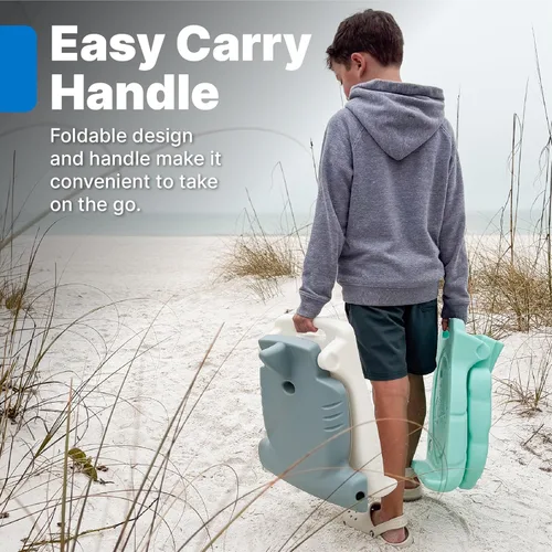 Miniatura 5 de Step2 Asiento abatible Hammerhead para niños, silla portátil para exteriores, para piscina, campamento, playa, estadio, proporciona apoyo