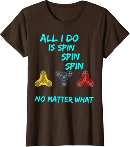 Miniatura 12 de Fidget Spinner All I Do is Spin Fun T-Shirt