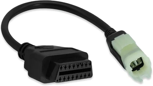 Cable adaptador OBD1 de 4 pines para motocicleta a OBD2 conector OBDII, compatible con programación ZX6R/ZX10R/ZX1000 ECU, funciona con lector de