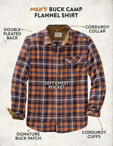 Miniatura 7 de Legendary Whitetails Camisa de franela para hombre Buck Camp