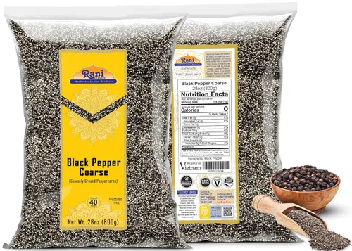 Miniatura 2 de Rani - Pimienta negra molida gruesa de 28 mallas (molienda de mesa) 28 onzas (1.75 libras) 28.22 oz ~ Todo natural Vegano Apto para gluten Sin