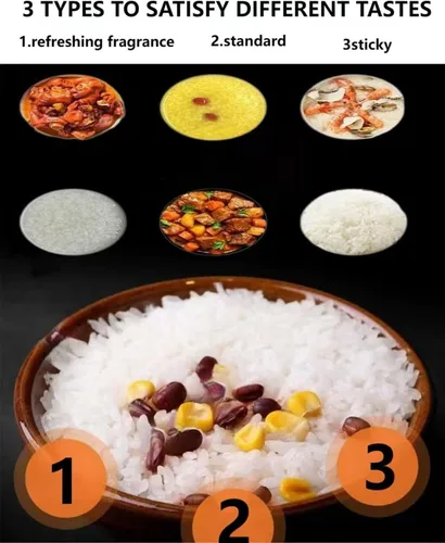 Miniatura 7 de Olla a presión eléctrica 10 en 1 con función de reserva de 24 horas, olla de cocción lenta, arrocera, wok, pastel, yogur, etc., 6 L, acero