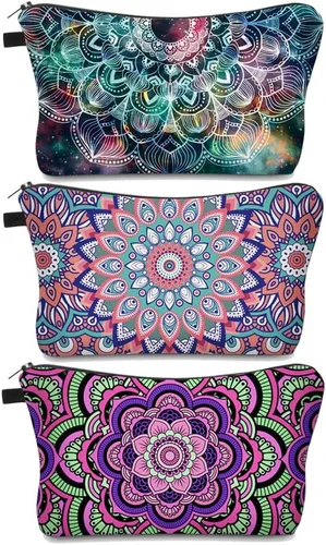 Miniatura 12 de Deanfun 3 unids/set Super divertido 3D impresión mujeres cosméticos bolsa multifunción lápiz titular (unicornio), 3 piezas Flamencos, Pájaros